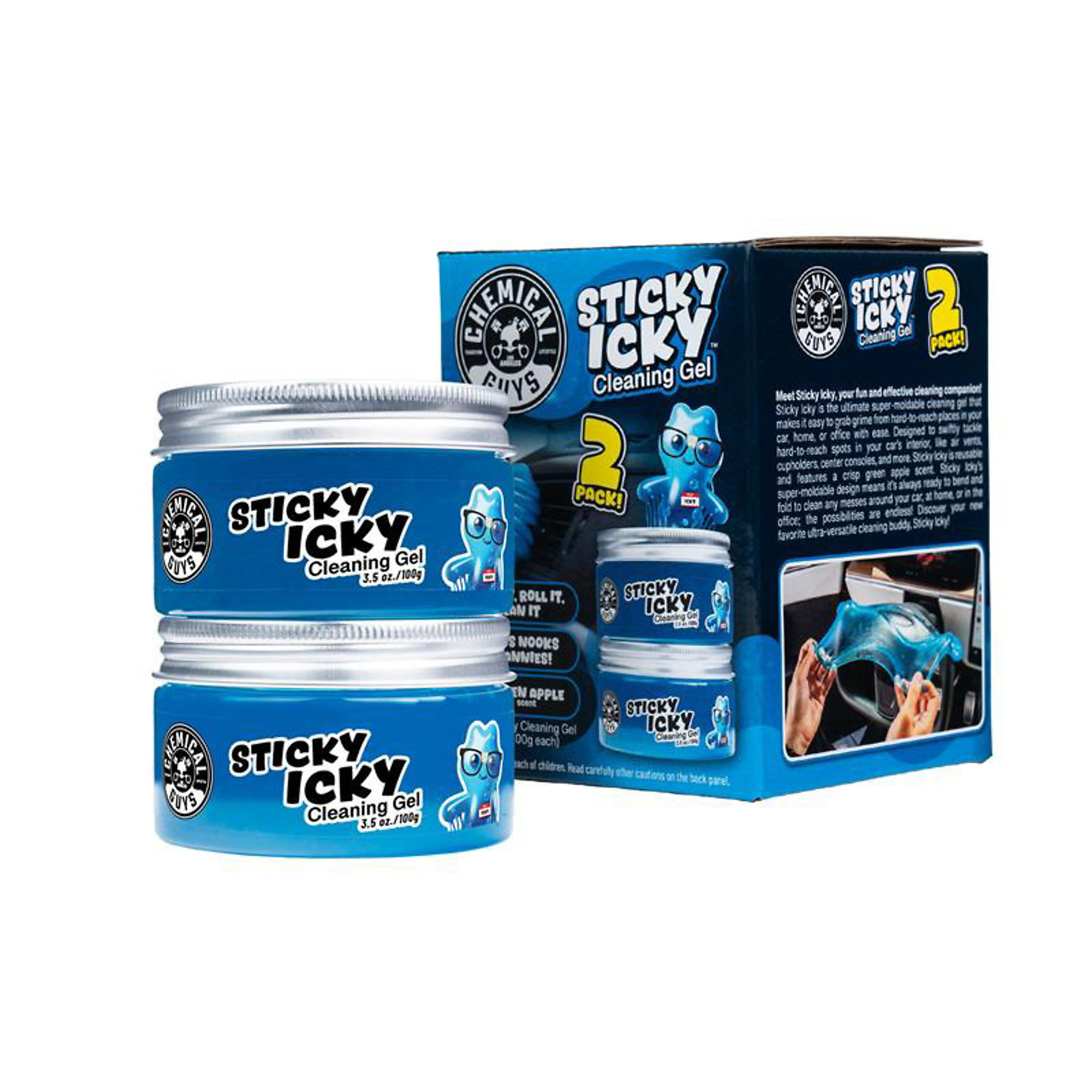 Chemical Guys STICKY ICKY Cleaning Gel (Green Apple)